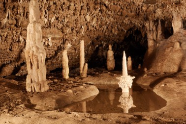 Svícen - jedinečný krápník ve Sloupsko-šošůvských jeskyních
