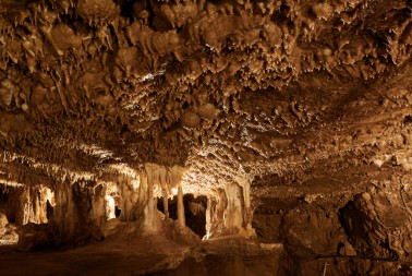 Krápníky Vosí báně v Sloupsko-šošůvských jeskyních