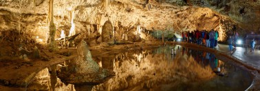 Prohlídková trasa v Punkevních jeskyních v Moravském krasu
