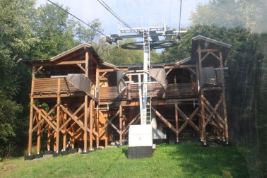 Horní stanice lanovky v Moravském krasu