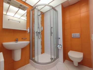 Sociální zařízení dvoulůžkového pokoje hotelu Skalní mlýn