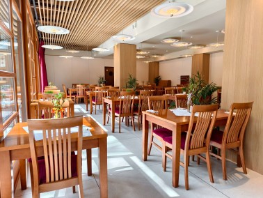 Interiér restaurace Skalní mlýn