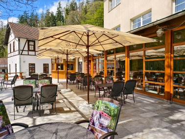 Zahrádka restaurace Skalní mlýn